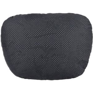 S-Klasse Auto Hoofdsteunen Lendenkussens Nekbeschermingskussen Suède Rugleuningkussens Auto Accessoires(Black A)