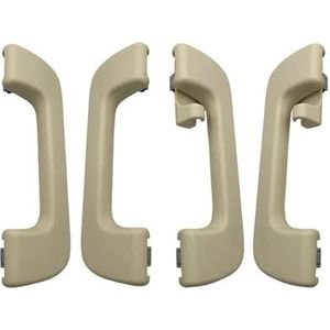 Auto Interieur Deurgreep Grijs Zwart Beige Voor Achter Links Rechts Dakgreep Handgreep Voor Audi A4 S4 A5 S5 A3 A1 Q3 Voor COUPE Voor QUATTRO 2008-2014 Armsteun Panel Pull (Kleur : Beige 1 set 4pcs)