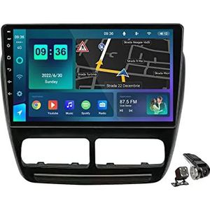 Android 11.0 Auto Stereo Dubbel Din Radio voor Fiat Doblo 2010-2015 GPS Sat Nav 9 Inch Touchscreen Multimedia Video Speler FM BT Ontvanger met 4G WiFi SWC DSP DVR Carplay,M100s