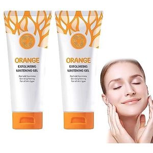 Kwiphiny Gmeelan Orange Exfoliating Whitening Gel, Gmeelan Orange Exfoliating Gel Face Whitening (2 stuks)