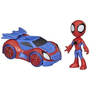 Hasbro Marvel F19405X2 Spidey and His Amazing Friends Marvel actiefiguur en webflitser voertuig, voor kinderen vanaf 3 jaar, geen