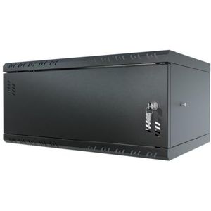 Stalflex Rack 19 inch 4U 350 mm STANDAARD - Staal voor zware toepassingen - Rack en kasten voor netwerkapparatuur - Rackkast compatibel met Planken - Metalen Deur