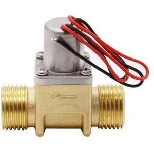 Flow Meter Elektronische Digitale Debietmeter, DC 4,5V 1/2"" elektrische solenoïdeklep messing solenoïdeklep waterstroom pulsklep elektromagnetische klep positieve puls(B)
