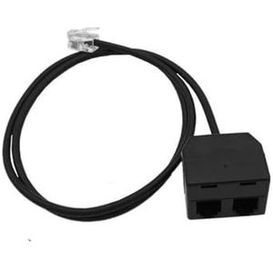 Avejjbaey RJ9 Y Splitter Telefontraining Adapter voor efficiënte spraaktraining en duidelijke signalen, transmissie op telefoons