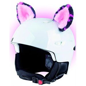 Crazy Ears Helm-accessoires, oren, kat/tijger/lynx/kikker, ski-oren geschikt voor skihelm, motorhelm, fietshelm en nog veel meer, roze oren