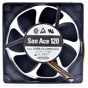 For -Pin Double Ball Bearing - Model 109R1212MH1031 High-Performance 120mm Server Chassis Fan 12V 0.48A 4 LMNCBVYA