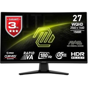 Msi - Mag 274CQF - Monitor - 27 Inch - QHD - Gebogen - VA LED