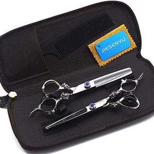 JIESENYU Kappers Schaar 6""Professionele Barber Shears Haar Snijden Schaar Razor Scherp voor Case
