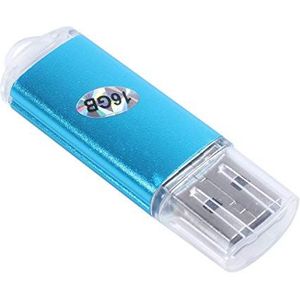 Janasiba USB-Geheugenstick Flash Pen Drive U-Schijf voor voor PC TV Kleur: Blauw Capaciteit: 16 GB