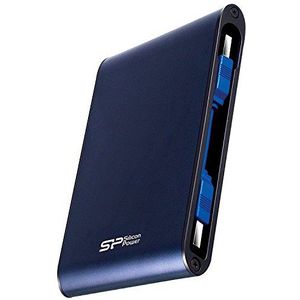 Silicon Power 2 TB robuuste draagbare externe harde schijf Armor A80, waterdichte USB 3.0 voor pc, Mac, Xbox en PS4, blauw