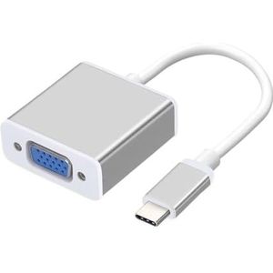 USB C Type C naar HDMI-compatibele VGA Adapter splitter kabel connector Voor MacBook Pro Air voor iPad voor Samsung voor HUAWEI PC laptop (Color : TYPE-C TO VGA)