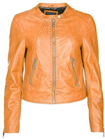MAZE Dames leren jas Grenada, cognac, S
