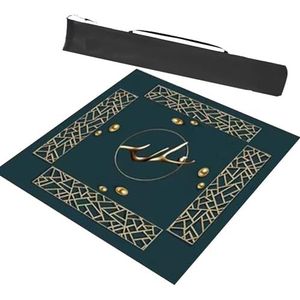 Mahjongg Mat Universele Mahjong Tafelmat, Paigow Poker Dominos Game Table Cover, Antislip Ruisonderdrukking Bordspel Mat (Color : Green, Size : 35.4x35.4inch/90x90cm)