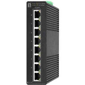 LevelOne Hilbert 8-Port Industrial Gigabit PoE Smart Lite Switch, 8 PoE-uitgangen, 802.3at/af PoE