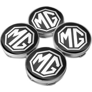 4 stuks auto naafdop voor MG ZS MG3 MG5 MG6 MG7 GT HS 56mm, waterdichte stofdichte wieldecoratieafdekking wielnaafdoppen middenafdekking embleemafdekking naafdop