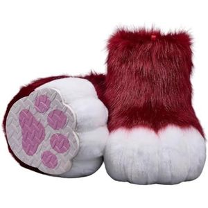 Pantoffels - Harige Namaak Dierenpoot - Cosplay Dierenkat Wolf Hond Vossenbont