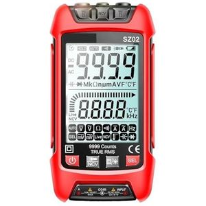 SZ01/SZ02 Diode Tester Professionele Digitale Multimeter True Smart AC/DC Stroomspanning Auto Range Multimeters Gereedschap (SZ02 Oranje)