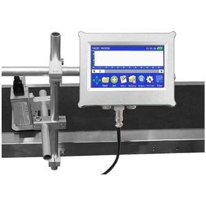 12,7 mm 27-talige automatische codeermachine online inkjetprinter thermische inkjetprinter voor Tekst Barcode Datum Tijd, etc