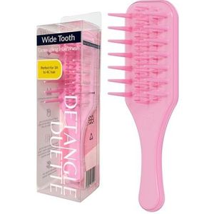 Detangle Duette Krullende ontwarrende haarborstel brede tand kam natte haarborstel voor krullend coily kinky afrozwart gemengd haar natuurlijk krullend haar 3A tot 4C Type 4 haar pijnloze ontklitter