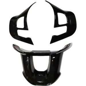 Carbon Fiber Sticker Glanzende Trim Wrap Cover Logo Embleem Decal Stuurwiel Voor Peugeot 208 T9 2008 Auto-interieuraccessoires(A)