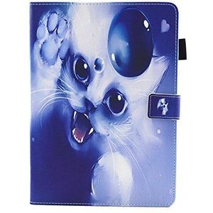Lspcase iPad 2017 iPad 9 7 inch Case - Lichtgewicht Smart Case Slim Shell Stand Cover met Auto Sleep Wake Functie Functie voor Apple iPad 9.7"" 2017 Release Tablet Apple iPad 9.7 Inch 2017 Leuke witte kat
