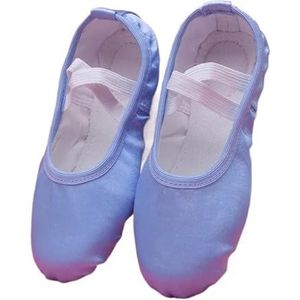 Meisjes Ballet Schoenen Pure Satijn Roze Vlees Blauw Kleur Meisjes Schoenen Dans Slippers Ballerina Praktijk Ballet Schoen, Blauw, 28 EU