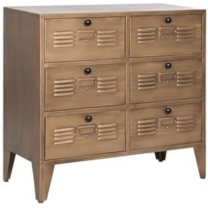 Home ESPRIT Commode goud metaal loft 78 x 34 x 70 cm