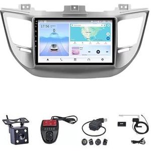 Android 13 Multimedia Speler Auto Radio GPS Navigatie Draadloze Carplay Auto Plug En Play Voor Hyundai IX35 Tucson 3 2015 2016 2017 2018(4G+WIFI 4G+64G)