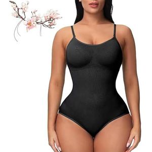 Bodysuit Shapewear, Galonfulty Body Suit, Bodysuit Shapewear for Women Tummy Control, Galonfulty Bodysuit (M,Black)
