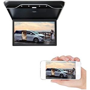 Draagbare dvd-speler voor videospelers op hoofdsteunen in auto's 19 Inch Auto Video Spelers HD Lcd-scherm Auto Plafond Dak Mount Display Auto Monitor MP5 Multimedia TV 1080P USB HDMI IR FM met HD-rote