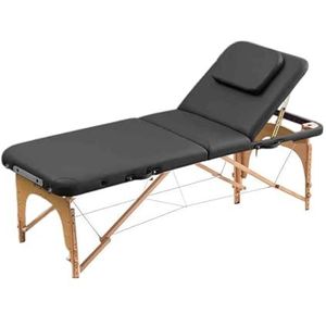 In hoogte verstelbare opvouwbare massagetafel, draagbaar tatoeagetherapiebed Moxibustion met hoofdgat, geschikt for spa-salon(Color 7,186x60x52-82cm)