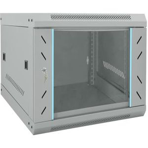 vidaXL - Netwerk Kast - Grijs - 53 x 60 x 45 cm - Staal