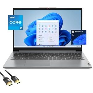 Lenovo IdeaPad 1i Laptop for Business & Student, 15.6 FHD Display, Core i5-1235U, 40GB RAM, 1TB PCIe SSD, WiFi 6, Keypad, Long Battery Life, SD Card Reader, US Version KB, PDG HDMI, Win 11 Pro