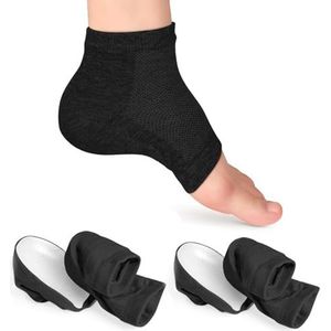 2 paar onzichtbare hoogte max sokken set, halve hoogte verhoging inlegzolen, comfortabele schoenlift hielpads voor mannen en vrouwen, verhoging sokken voor sollicitatiegesprekken, data, feesten (2,5