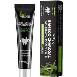 Tandpasta Met Bamboehoutskool For Een Frisse Adem, Het Bleken Van Tanden, Het Verwijderen Van Vlekken En Het Verzachten Van De Mond.(1PCS)