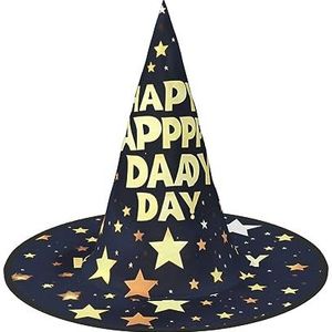 SSIMOO Sterren en gelukkige vaderdag Halloween-feesthoed, grappige Halloween-hoed, brengt plezier op het feest, maak je de focus van het feest