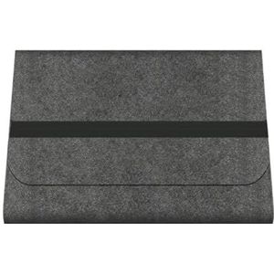 Toetsenbordopbergtasje, toetsenbordhoes, Draadloze toetsenbordhoes, waterdicht, vilt, veelkleurig, meerdere maten(Black,M)