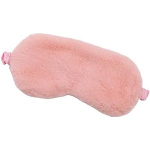 Slaapmasker, blinddoek slapen zachte pluche oogmaskers schattige liefde wolk oogbedekking pluche masker ooglapje dutje gezondheid oogbedekking (lichtroze)
