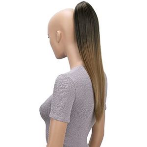 CAISHA 50cm Haarstukje Vlecht Paardenstaart Haarextensies Glad Ombré Bruin Mix H110