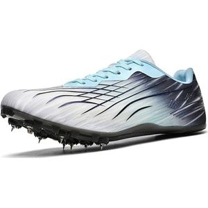 ZHENSI Atletiekschoenen Unisex Kids Professionele Spikes Mesh Comfortabel Voor Sprint Racing,Purper,35 EU