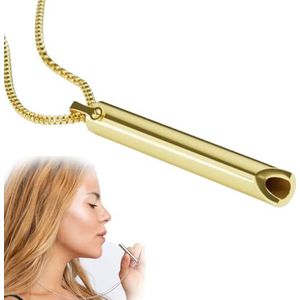 Breathlink stoppen met roken, Noluva Breathlink stoppen met roken, Breathlink stoppen met roken ketting, stoppen met roken hulpmiddelen die werken voor natuurlijke rust en (Gold)