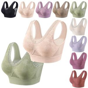 WMugthome 3 Paar runde Nähte, für Damen, Sport, Yoga, Bikini-Oberteil, BH- Pad-Einsatz, TRICOLOR, A