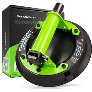 Vacuümkrik, zuiglift, glazen zuiger, 200 kg, metaal, glas, tegels, hefboom