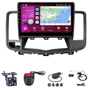 Android Autoradio Video Multimedia Speler, 9 Inch Touch Screen Radio Plug And Play Autotoebehoren met Bluetooth En Navigatie En Achteruitrijcamera Voor Nissan Teana J32 2008 2009-2012 (Size : M200S