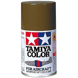 TAMIYA 86522 AS-22 grondverf donker mat 100 ml - spuitverf voor plastic modelbouw, speciaal voor vliegtuigmodellen, modelbouw en knutselaccessoires