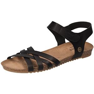 MUSTANG Dames 1307-801-369 riempje sandalen, zwart zwart 9, 41 EU