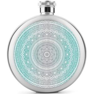 Indian Mandala roestvrij staal wijnfles voor mannen vrouwen fles draagbare drank fles voor bruiloft reizen