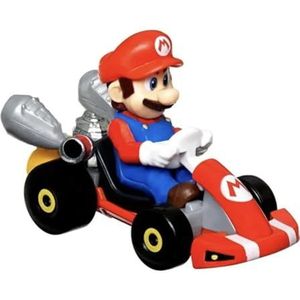 Hot Wheels Modelauto De Cast Mario Kart versie van The Super Mario Bros Movie - schaal 1:64 lengte 5 cm