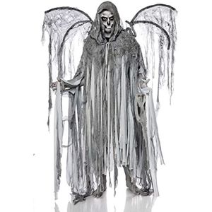Mask Paradise Halloween heren kostuum Angel of Death van katoen en polyethyleen in de kleur grijs, één maat, 80087-079-004