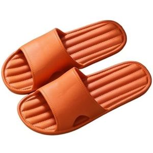 Doucheschoenen, Zomer - Lichtgewicht Indoor Home Sandalen for Dames en Heren Pantoffels(Orange,36 EU)